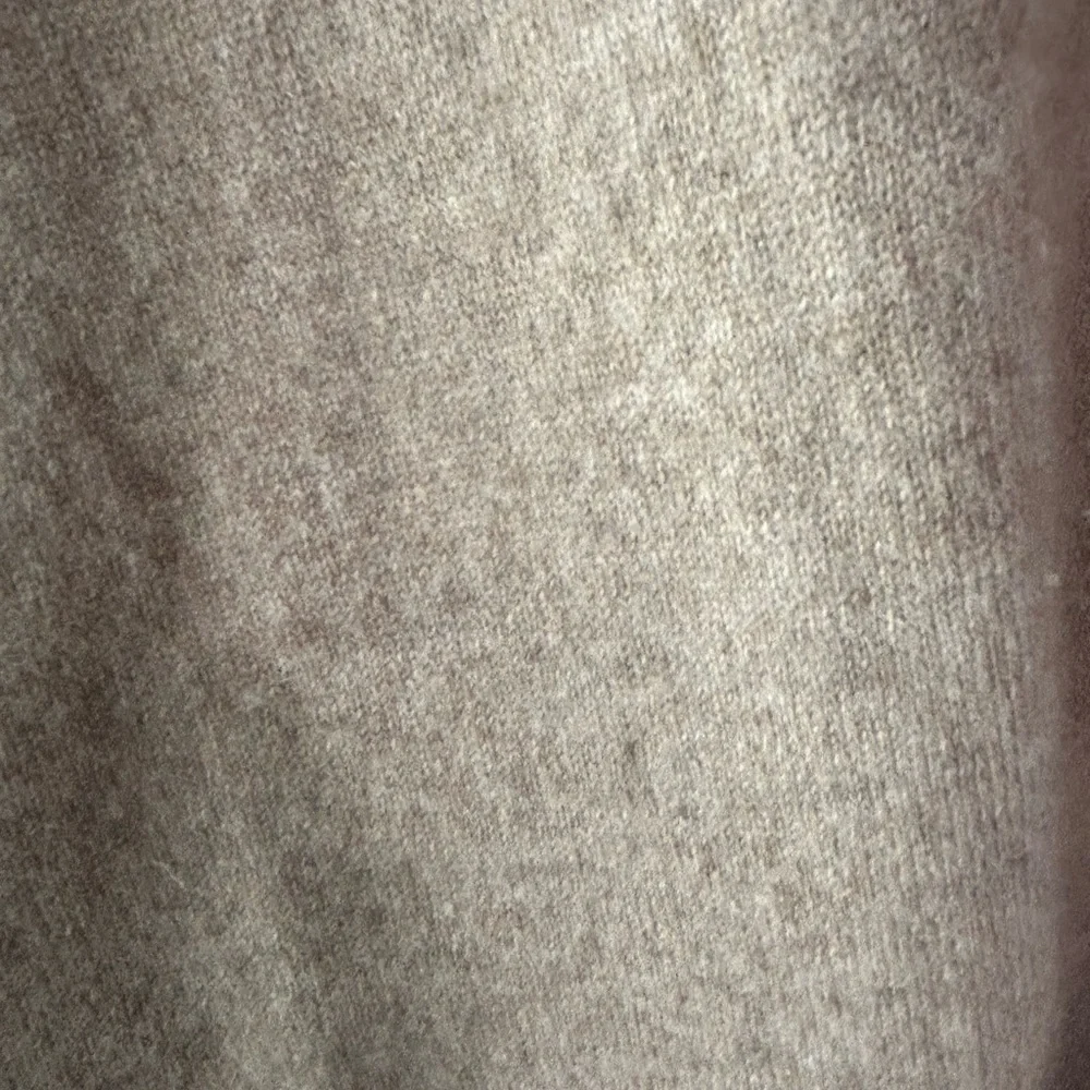 Eileen Fisher Cashmere Turtleneck Poncho Sweater XL Oatmeal Tunic - Picture 4 of 8